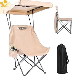 Amazon Basics Portable Camping Stool, Collapsible, Lightweight, for Hiking, Hunting, Fishing, Black product image