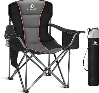 Black Sierra XL Tri-Lite Hunting Blind Stool w/Backrest, Lightweight Portable Fishing Chair w/Cupholder & Carry Strap, Supports 225 Lbs, Portable Outdoor Chair for Hunting, Camping, Travel, Hiking product image