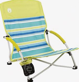 Folding Camping Chair with Cup Holder and Storage Bag, Heavy Duty Support 400 LBS, Oversized Collapsible Portable Camping Chair for Outdoor Camp, Picnic, Travel, Fishing Blue product image