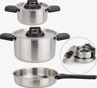 GSI Outdoors Camp Dinnerware Set I 4-Person Set Includes Pioneer Enamel Percolator, Frypan, Kettle, Bowls, Plates & Coffee Mugs product image