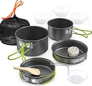 Camping Essentials, Evanda Camping Cooking Utensils, Travel Essentials, Portable Camping Kitchen Utensil Set for Travel, Picnics, RVs, Camping, BBQs, Parties product image