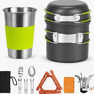 Camping Cookware Storage Bag - Camping Cooking Utensils Set Bag Camping Tool Portable Storage Bag Suitable for Knife, Fork, Spoon, Chopping Board, Chef's Knife,Kitchenware Storage product image