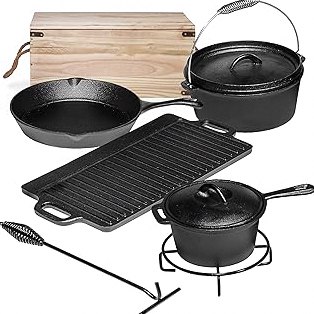 Coleman 24-Piece Enamel Dinnerware Set for Outdoor Dining, Dishwasher Safe, Full Dinnerware & Flatware Set for 4 People product image