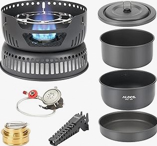 Jetboil Genesis Basecamp Backpacking and Camping Stove Cooking System with Camping Cookware product image