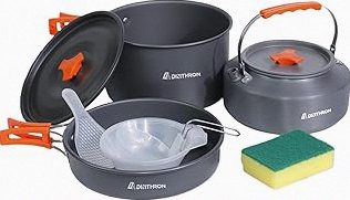 Lixada Camping Cookware Set,11PCS Camping Cookware Mess Kit with Non-Stick Lightweight Pot Pan Bowls Set for Outdoor Camping Backpacking Outdoor Picnic product image