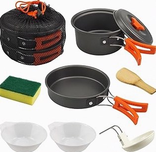 2-in-1 Pre-Seasoned Cast Iron Dutch Oven Pot with Skillet Lid Cooking Pan, Cast Iron Skillet Cookware Pan Set with Dual Handles, Indoor Outdoor for Bread/Frying/Baking/Camping/BBQ, 5 Qt product image