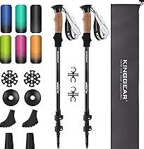 TheFitLife Trekking Poles - Lightweight 7075 Aluminum Hiking Sticks with Cork Grips, Adjustable Telescopic Design, Metal Flip Lock for Men & Women - Perfect for Hiking, Walking, Camping & Backpacking product image