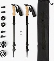 G2 GO2GETHER Aluminum Trekking Poles - Quick Adjustable Locks, Comfort Handle, Padded Strap, Snow Baskets - Walking Sticks Suitable for Hiking, Walking product image