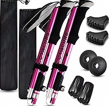 Collapsible Tactical Walking Stick with LED Light, USB Charging, Cork Grip, and Survival Tools – Aircraft Aluminum Trekking Pole for Hiking, Camping, Outdoors & Self Defense product image