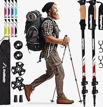Earthtrekgear Folding Collapsible Travel Hiking Walking Trekking Pole/Shorter Women's Pole product image