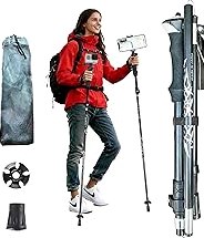 Hiking Poles Walking Trekking Poles Outdoor Hiking Canes Type Walking Sticks Lightweight 4 Section Adjustable Trekking Poles for Women and Men Blue product image