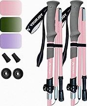 COVACURE Hiking Poles - Aluminum Alloy 7075 Trekking Poles Collapsible with Telescopic,Lightweight & Foldable Collapsible Hiking Gear for Climbing, Hiking, Men and Women product image