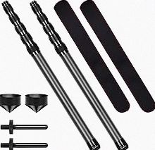 Telescoping Tarp Poles Heavy Duty Adjustable, Carbon Fiber Tent Poles, Portable & Lightweight for Tent Fly, Awning, Outdoor Camping, Hiking 7.9FT product image