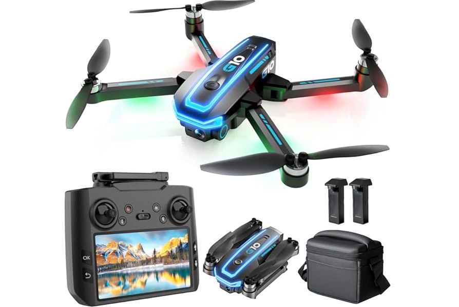 GPS Drone with 4K Camera for Adults, Foldable RC Quadcopter with 1312ft Range Video Transmission, 48 Mins Flight Time, Auto Return, Follow Me, Circle Fly, Waypoint Fly, Gesture Control product image