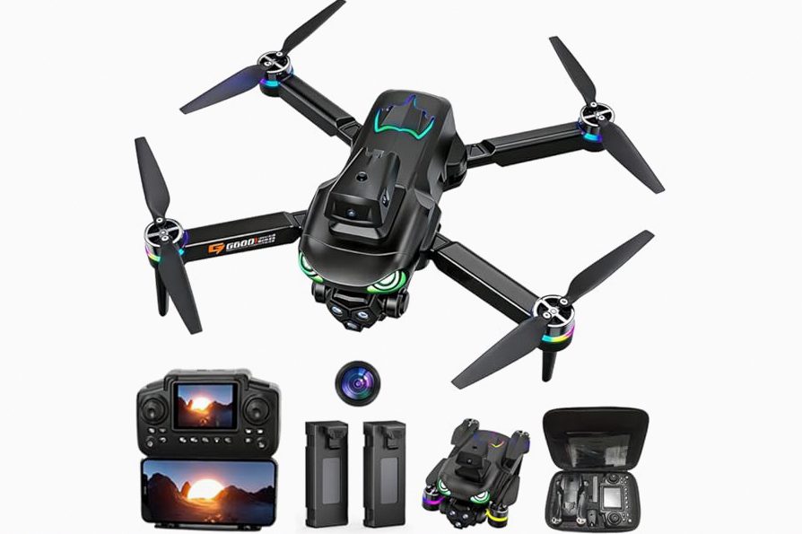 GPS Drone with 4K Camera for Adults, FPV RC Quadcopter, 90-min Flight Time, Auto Return, GPS Follow, Circle Fly, 5-inch LCD Tablet Screen, Brushless Motor, Lightweight Foldable Drone for Beginners product image