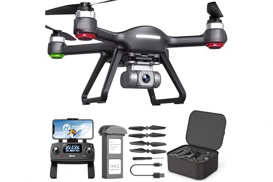 GPS Drone with EIS Camera 4.5" LCD Screen on Controller, FPV Drones Al Track&Orbit Mode with Professional with Auto Return Follow Me for Adult Beginner, GPS Brushless Drone Long Range Circle Fly,Under 249g product image