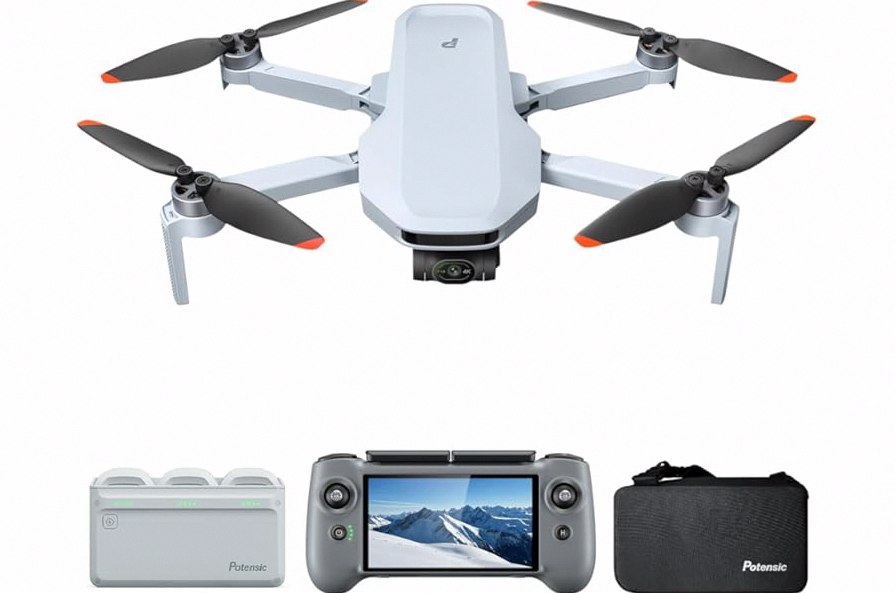 Drone with 1080P Camera for Beginners and Adults, Foldable Remote Control Quadcopter with Voice Control, Gestures Selfie, Altitude Hold, One Key Start, 3D Flips, 2 Batteries, Toy for Beginners product image