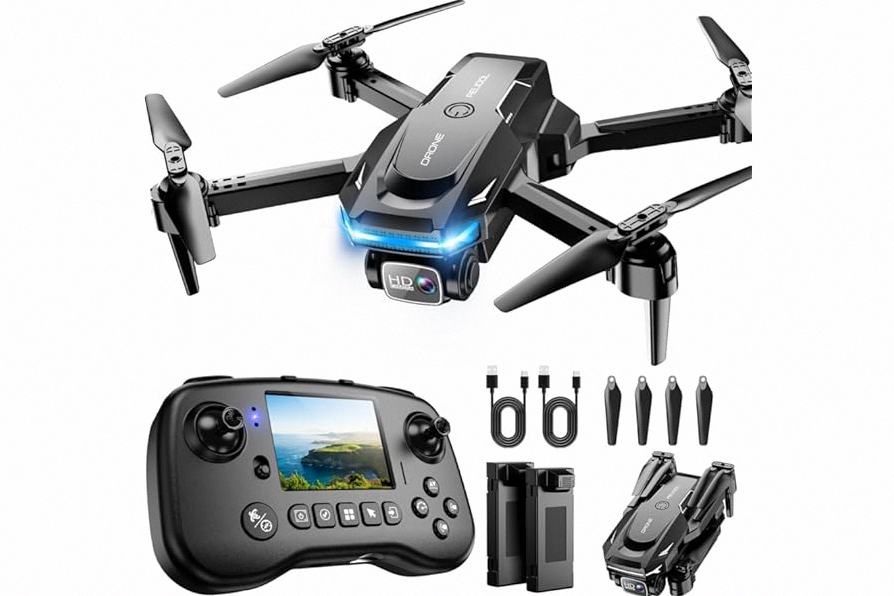 DJI Mini 3 Fly More Combo (DJI RC), Drones with Camera for Adults 4K, 3 Batteries for 114-min Flight Time, Vertical Shooting, 32800ft (10km) Video Transmission, Lightweight Mini Drone for Beginners product image