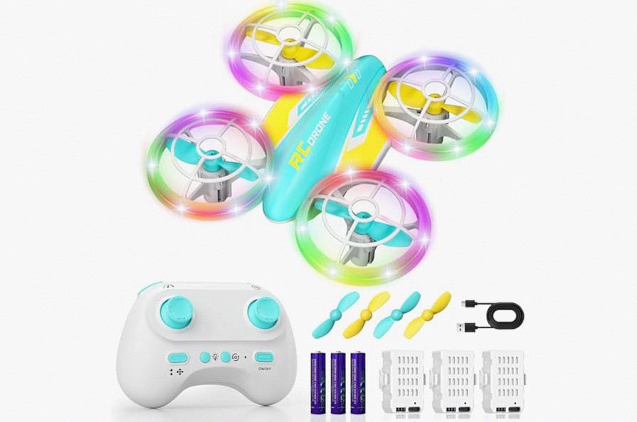 Drone with Camera, 1080P HD FPV Foldable Drone for Kids Adults Beginners, Brushless Motor RC Quadcopter with Stable Hover, Gestures Selfie, Waypoint Fly, 3D Flips, One Key Start, 2 Batteries product image