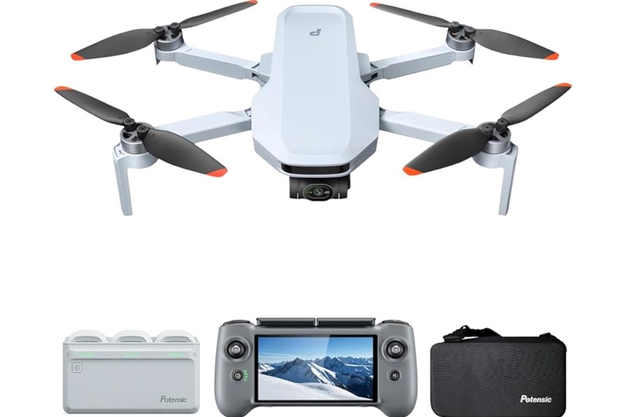 GPS Drone with 4K Camera for Adults, Foldable RC Quadcopter with 1312ft Range Video Transmission, 48 Mins Flight Time, Auto Return, Follow Me, Circle Fly, Waypoint Fly, Gesture Control product image