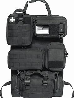 ONETIGRIS Tactical Gear Wall Mount, Motorcycle Helmet Holder Stand Jacket Hanger Plate Carrier Rack Display Organizer for Police Football Cycling Suit product image