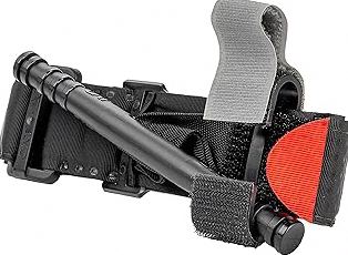 KEY-BAK SUPER48 Locking Retractable Keychain, Durable Polycarbonate Case, Leather Belt Loop, and Oversized Split Ring, Black product image