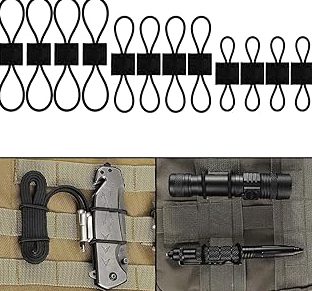 MOLLE Accessories Kit, Tactical Gear Organization Set with Key Holders, Grimloc Clips, D-Rings, Strap Buckles, and Enhanced Backpack Versatility product image