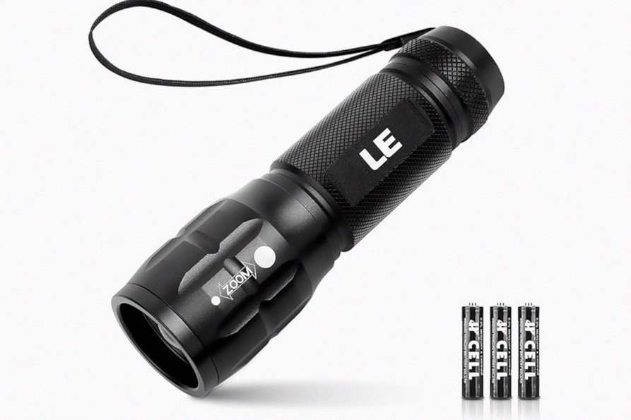 Lighting EVER LED Flashlights High Lumens, Small Flashlight, Waterproof, Adjustable Focus Flash Light for Outdoor, Emergency, AAA Batteries Included, Tactical & Camping Accessories product image
