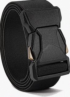 3-Pack Military Style Tactical Belts for Men, Quick-Release Metal Buckle with Molle Key Ring Holder product image