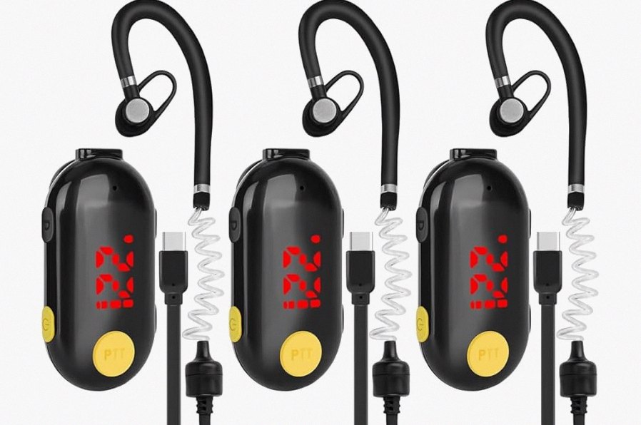 Topsung Walkie Talkies Long Range, M880 Two Way Radio for Adults with Mic LCD Screen/Resistance Wakie-Talkies with Noise Cancelling for Men Women Outdoor Adventures Cruise Ship (Blue and Violet) product image