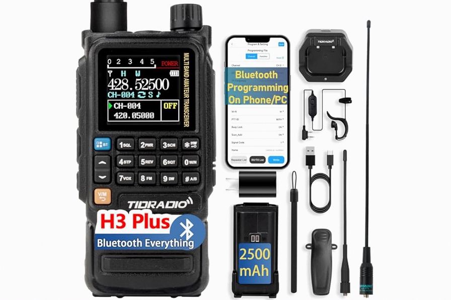 Radtel RT-950 PRO Ham Radio GPS/APRS, 10W Walkie Talkie Long Range Handheld Two Way Radio, SW/MW/LW RX, Bluetooth APP Programming, NOAA, Spectrum Analyzer,Sand Yellow(with Programming Cable) product image