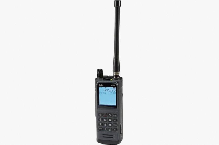 Sporty's PJ2+ COM Aviation Handheld Radio with Easy-to-Read Oversized Screen product image
