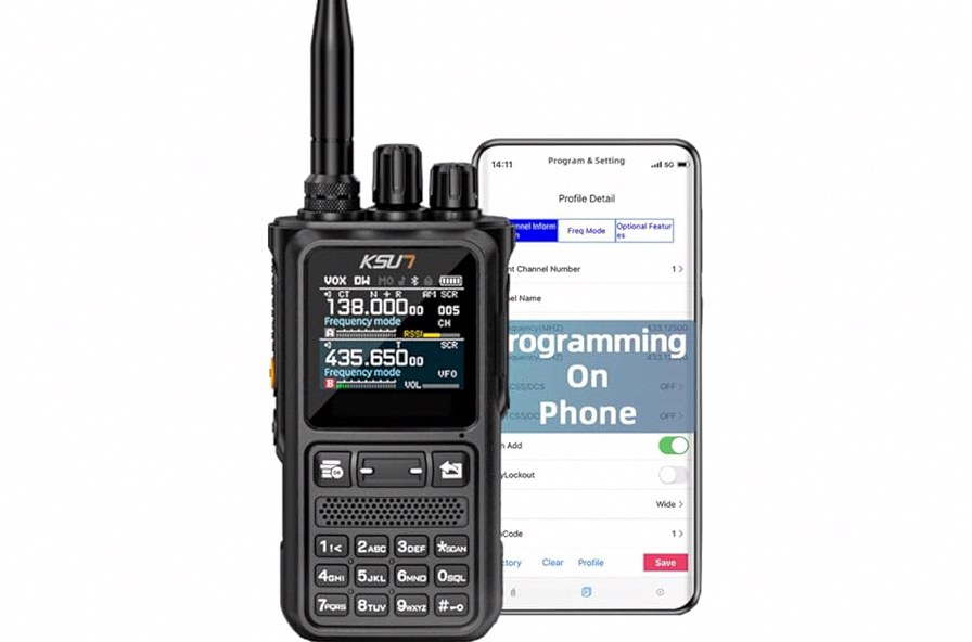 BAOFENG UV-25 PRO 10W Heavy Duty Radio Handheld Tri Band Baofeng Waterproof Radio Tri Band Ham Radios 999CH 5200MAh BatteryType-C Charging UHF VHF MW FM Air NOAA Multi-Band Receiver (Green) product image